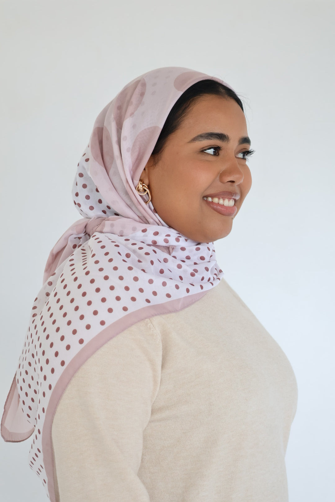 XL Polka Dot Square Scarf