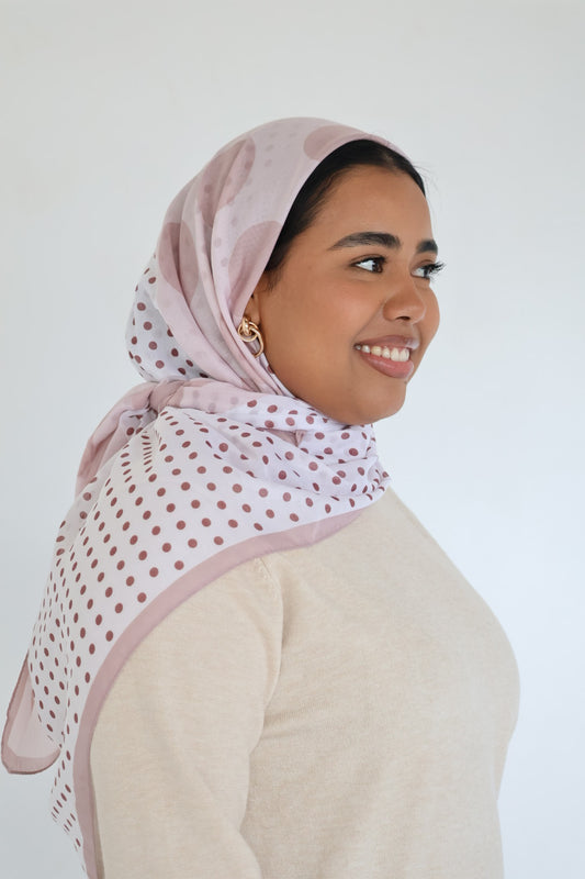 XL Polka Dot Square Scarf