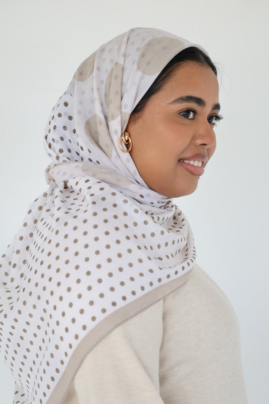XL Polka Dot Square Scarf